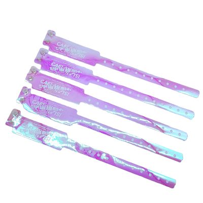 250*25mm/250*16mm Wasserdichte Farb-Plastik-Armbänder für Bar-Nachtclub