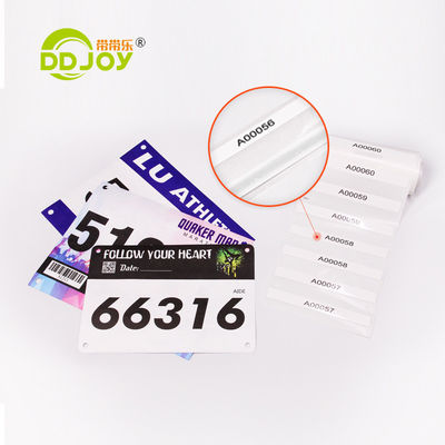 DDJOY Running Race Bibs Große Nummern und Sicherheitspins für Marathon-Rennen