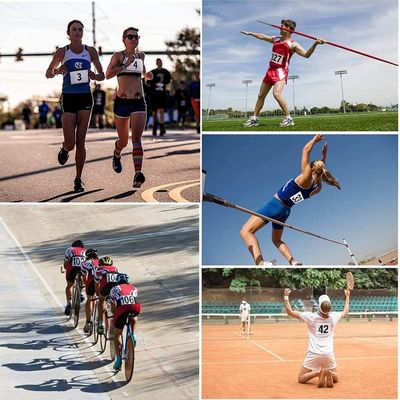 DDJOY Running Race Bibs Große Nummern und Sicherheitspins für Marathon-Rennen