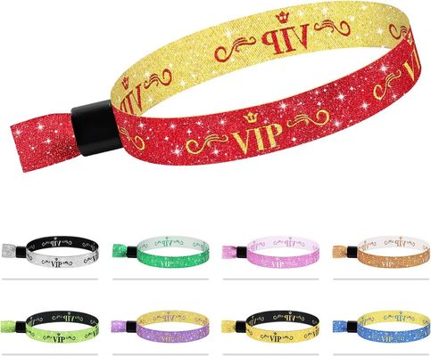 Custom Logo Blaues RFID Polyester/Band-Armband für Festivalveranstaltungen
