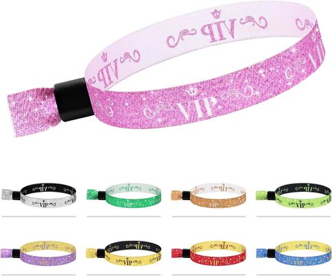 Custom Logo Blaues RFID Polyester/Band-Armband für Festivalveranstaltungen
