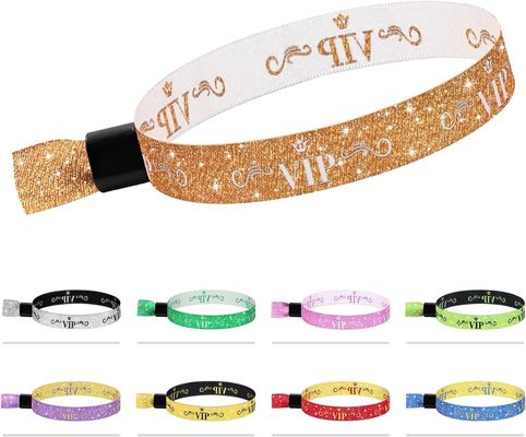Custom Logo Blaues RFID Polyester/Band-Armband für Festivalveranstaltungen