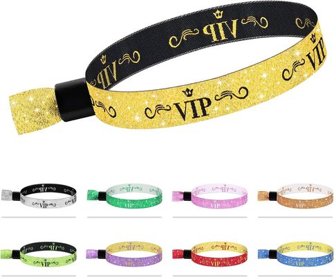 Custom Logo Blaues RFID Polyester/Band-Armband für Festivalveranstaltungen