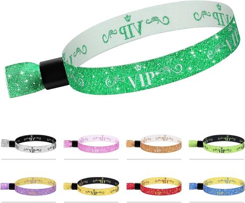 Custom Logo Blaues RFID Polyester/Band-Armband für Festivalveranstaltungen