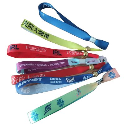 Armbänder aus Bandstoffe in grüner ID Polyester-Armbänder für Veranstaltungen und Festivals