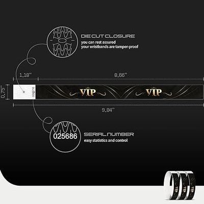 Anpassbares Gold Tyvek Arm Handgelenk Band Wärmeübertragungsdruck für Veranstaltungen Festivals