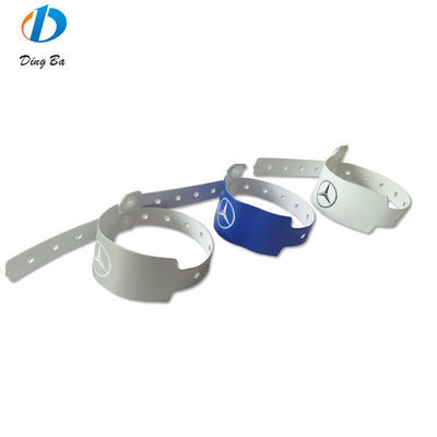 Wasserdichtes PVC-Plastik-Vinyl-Armband 250*25mm Breitform nur für den Festivalzugang