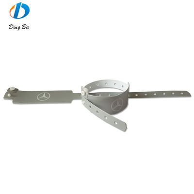 Wasserdichtes PVC-Plastik-Vinyl-Armband 250*25mm Breitform nur für den Festivalzugang