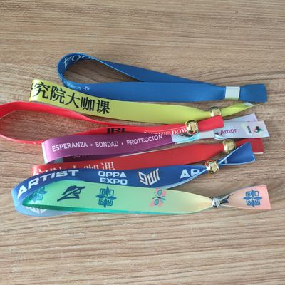 Armbänder aus Bandstoffe in grüner ID Polyester-Armbänder für Veranstaltungen und Festivals