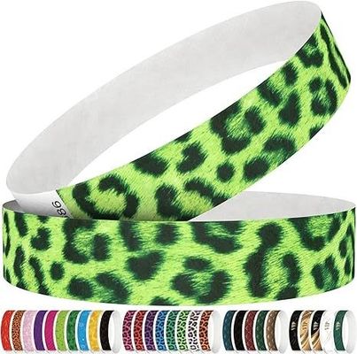 Custom Logo Wasserdichte Tränenbeständige Papier Armbänder für Konzerte und Partys