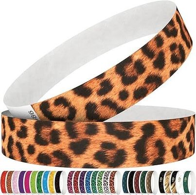 Custom Logo Wasserdichte Tränenbeständige Papier Armbänder für Konzerte und Partys