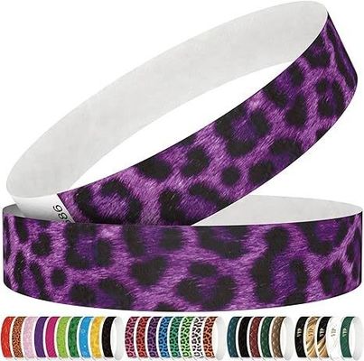 Custom Logo Wasserdichte Tränenbeständige Papier Armbänder für Konzerte und Partys