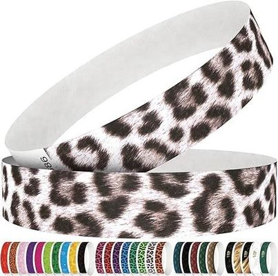 Custom Logo Wasserdichte Tränenbeständige Papier Armbänder für Konzerte und Partys