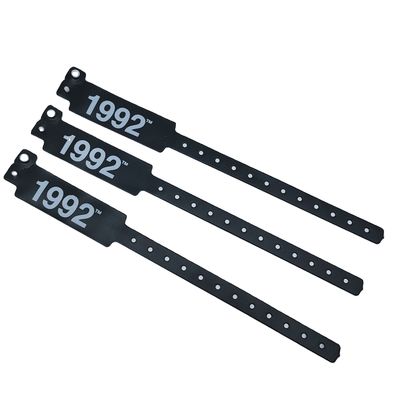 Modische Armbänder für Veranstaltungen und Festivals aus blauem PVC/Vinylmaterial