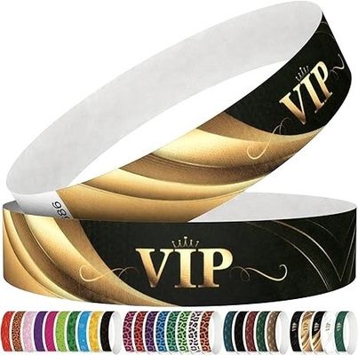 TNT DHL UPS FEDEX Versand Custom Event Tyvek Armbänder mit 2 Farbgrafiken