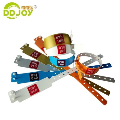 Armbänder Schmuck Typ Custom Logo Wasserdicht PE Snap Lock Armband für Schwimmbad