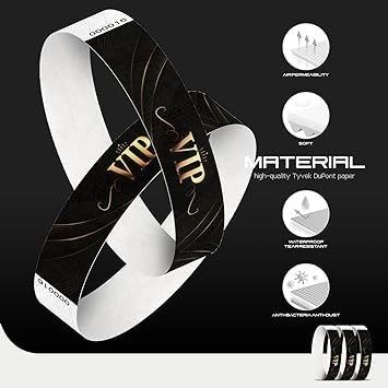 250 Pack 3/4" Leopard Tyvek Armbänder für Teambuilding-Aktivitäten Drucktechnik