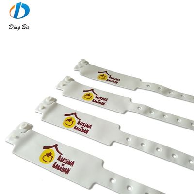 Wasserdichtes, maßgeschneidertes, gedrucktes PVC/Vinyl-Identifikationsarmband zur Identifizierung von Veranstaltungen