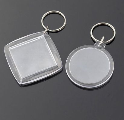 Akryl- und Metallschlüsselring für Studio Foto Nummer Karte Kaution Kartenbeutel Anhänger 20pcs