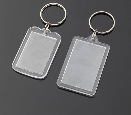 Akryl- und Metallschlüsselring für Studio Foto Nummer Karte Kaution Kartenbeutel Anhänger 20pcs