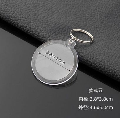 Akryl- und Metallschlüsselring für Studio Foto Nummer Karte Kaution Kartenbeutel Anhänger 20pcs