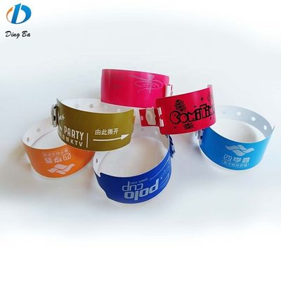 Fahrkartenidentifikationsband Armband wasserdicht Kunststoff-ID-Armband für weniger als 1