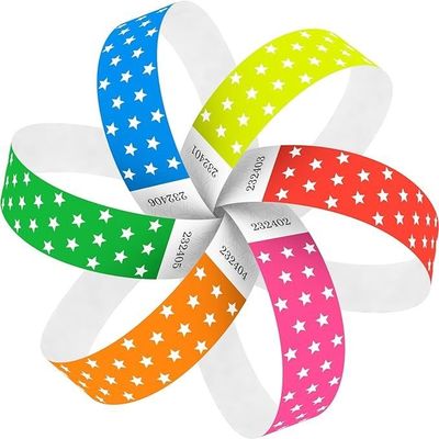 Druckerei Veranstaltung Party-Versorgung Trennungsbeständiges Armband Einwegpapier Armband Tyvek