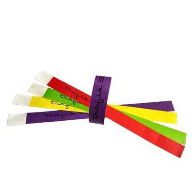 Druckerei Veranstaltung Party-Versorgung Trennungsbeständiges Armband Einwegpapier Armband Tyvek