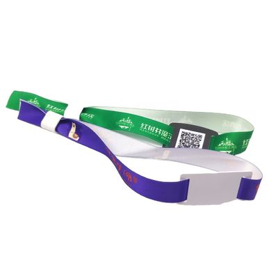 350*15mm Profi-Anpassung Festival Stoff RFID Armband für jede Veranstaltung anpassbar