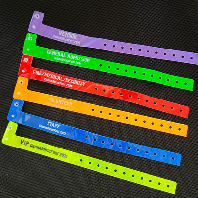 Wasserdichtes RFID-Armband aus Neon-Plastik/Vinyl-Armband