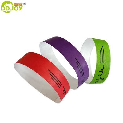 Druckerei Veranstaltung Party-Versorgung Trennungsbeständiges Armband Einwegpapier Armband Tyvek