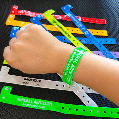 Wasserdichtes RFID-Armband aus Neon-Plastik/Vinyl-Armband