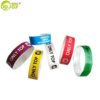 Druckerei Veranstaltung Party-Versorgung Trennungsbeständiges Armband Einwegpapier Armband Tyvek