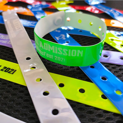 Wasserdichtes RFID-Armband aus Neon-Plastik/Vinyl-Armband