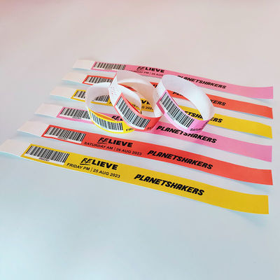 Blaue Druckerei Dupont/Tyvek Armbänder für Veranstaltungen/Festivals Bandbreite 250*25mm