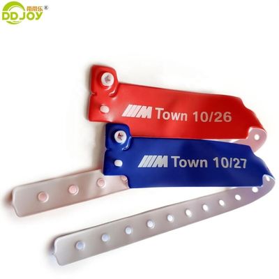 Gelb einmaliges, weiches, komfortables PVC-Vinyl-ID-Armband für jedes Festival