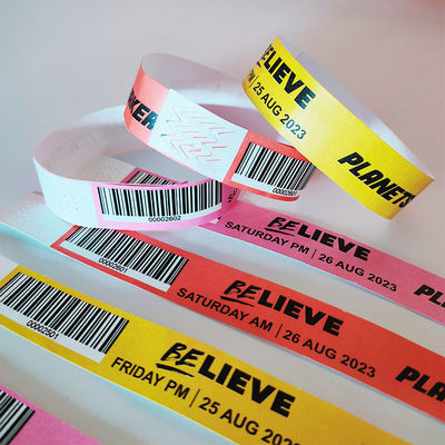 Blaue Druckerei Dupont/Tyvek Armbänder für Veranstaltungen/Festivals Bandbreite 250*25mm