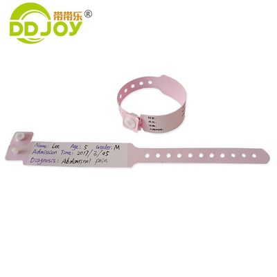 Neugeborenes Baby-Weichband mit RFID-NFC-Chip und Custom-Logo in blauem PVC-Material