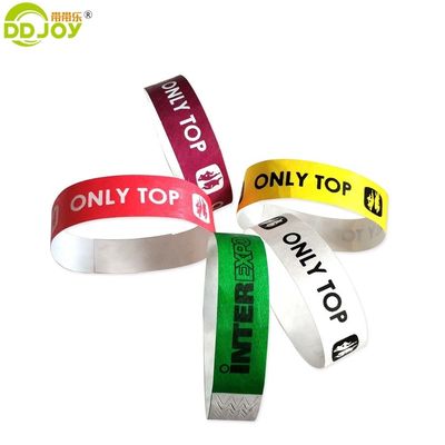 250*25mm und 250*19mm Tyvek-Papier-Armband mit individuellen Druckanforderungen