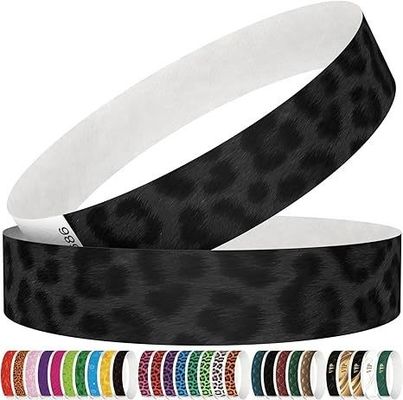 Red Tyvek Papier Veranstaltung Armbänder mit individuellen Druck Wasserdichte Papier Armbänder