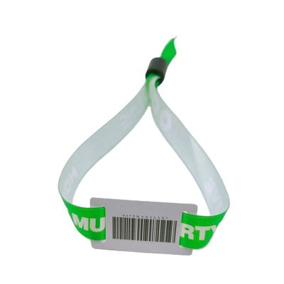 Custom 13.56 MHZ RFID Polyester Armband für Konzert Party Festival Veranstaltungen Einweg