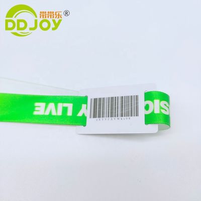 Custom 13.56 MHZ RFID Polyester Armband für Konzert Party Festival Veranstaltungen Einweg