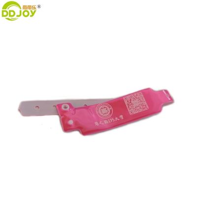 Veranstaltungen Party BANGLES Neonfarbe Custom Lock ID Kunststoff Vinyl Armbänder in breiter Form