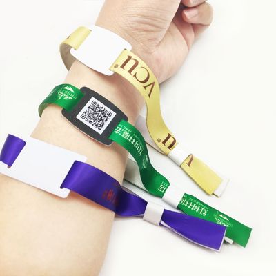 100 Stück/Tasche Rfid Stoff Gewebtes Armband für VIP Kunden Identität Festival