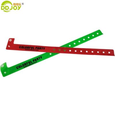 Custom Logo Reflective Neon Green L-Form Party Armband mit reflektierendem PVC und PVC