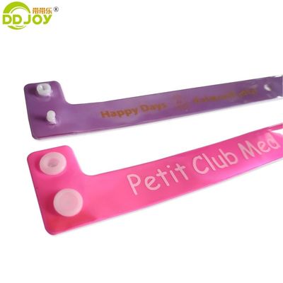 Custom Logo Reflective Neon Green L-Form Party Armband mit reflektierendem PVC und PVC