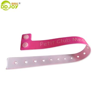 Custom Logo Reflective Neon Green L-Form Party Armband mit reflektierendem PVC und PVC