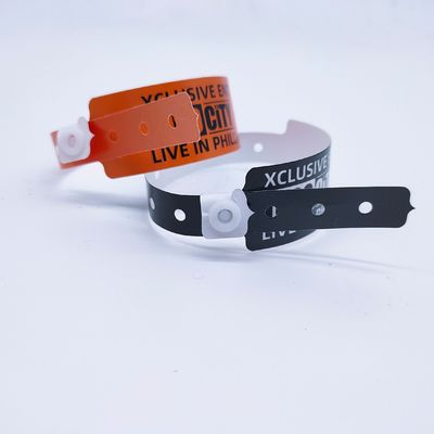 250*25mm/250*19mm PE-Armband VIP-Zulassung zu Parks/Veranstaltungen/Festivals ISO9001-zertifiziert