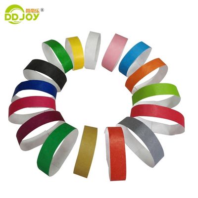 Tyvek-Armbänder in Orange 100 Stück für Veranstaltungsgüter Logo OEM angepasst