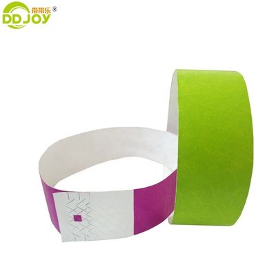 Tyvek-Armbänder in Orange 100 Stück für Veranstaltungsgüter Logo OEM angepasst